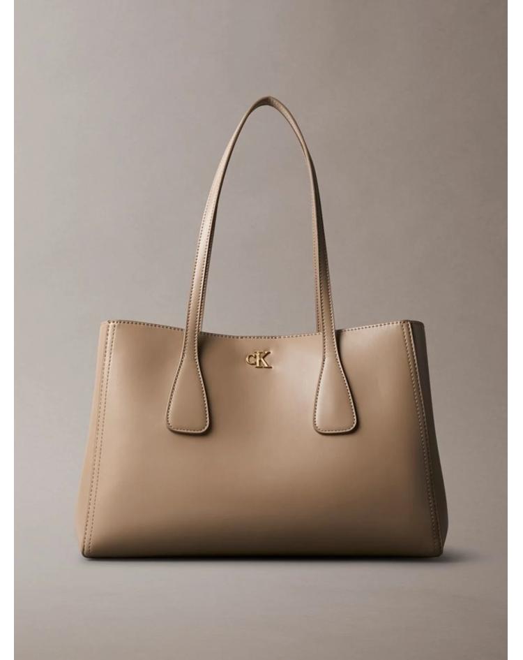 Calvin Klein Sac à main Ck Medium Work Tote taupe