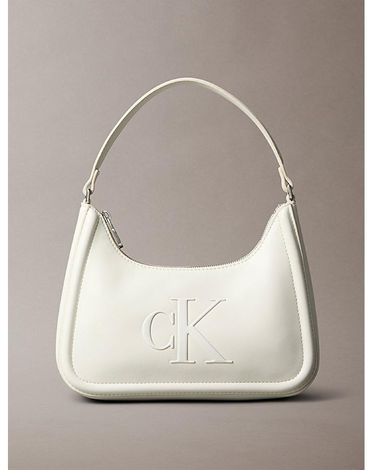 Calvin Klein Sac à bandoulière Bold CK blanc