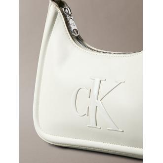 Calvin Klein Sac à bandoulière Bold CK blanc