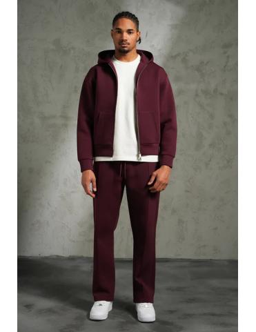 Ensemble veste et pantalon bordeaux