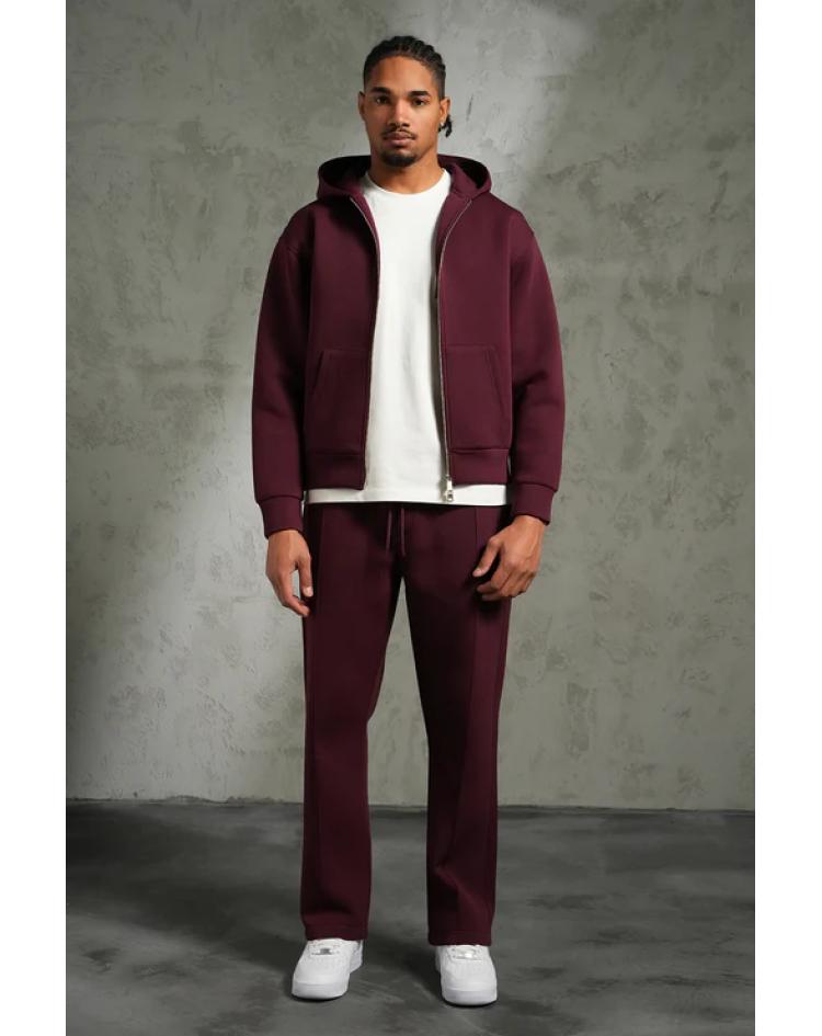 Ensemble veste et pantalon bordeaux
